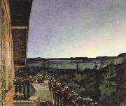 Harald Sohlberg summer night oil on canvas